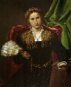 Lorenzo Lotto Portrat der Laura da Pola oil painting